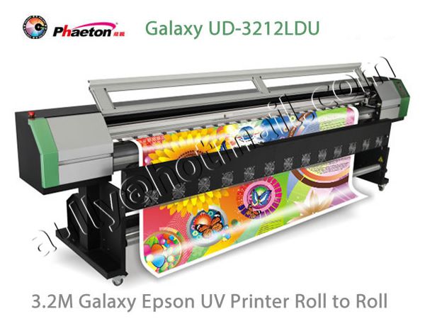 Phaeton UV Printer Galaxy UD-3212LDU with 2 Epson DX5 Printhead