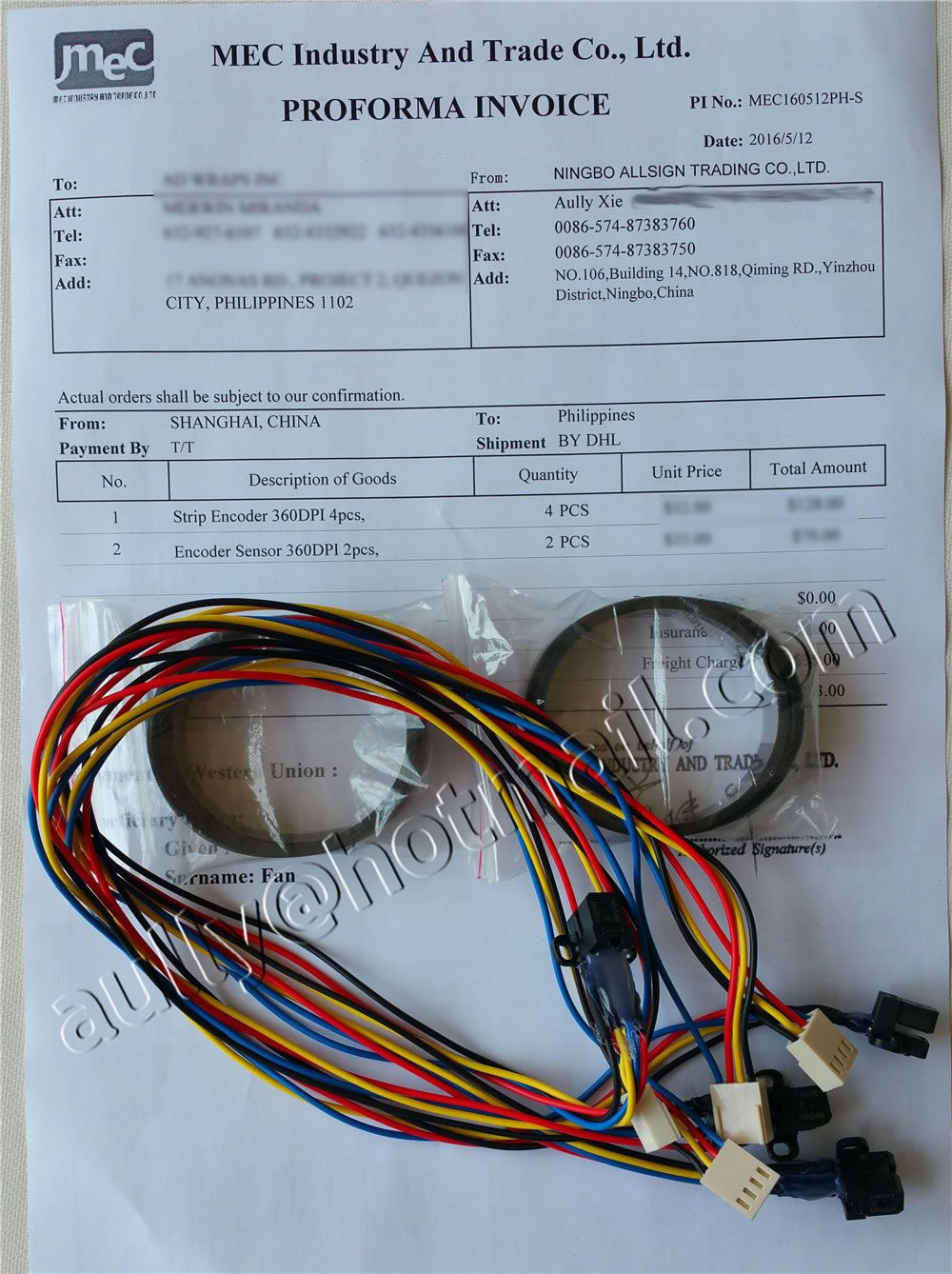 MEC160512PH-S (CK512i Encoder Sensor/Encoder Strip) to Philippines