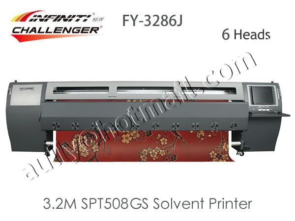 3.2m Infiniti/Challenger Printer FY-3286J Eco-Solvent Printer with 6pcs SPT 508GS Head