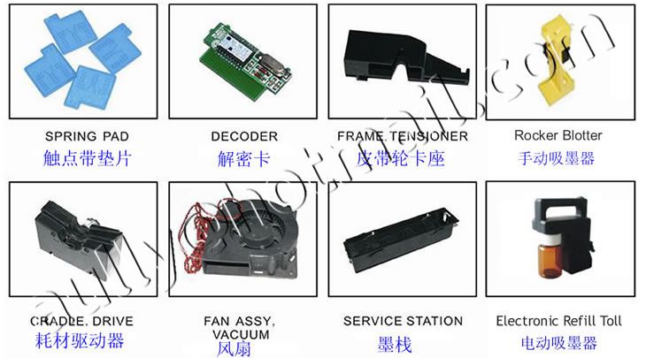 Encad 750 Indoor Printer Spare Parts