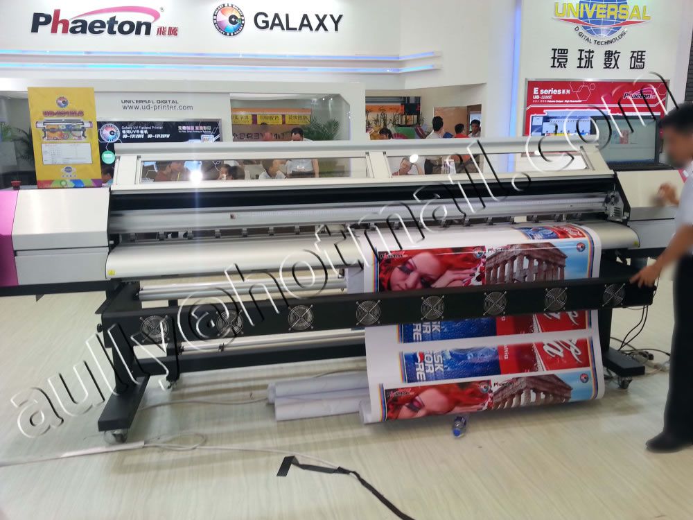 Original Galaxy ud-2512lc 2.5m digital banner vinyl sticker printing machine (DX5 head 1440dpi)