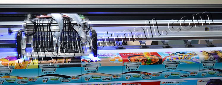 Phaeton UV Printer Galaxy UD-3212LDU for Printing on Ceiling Soft Film