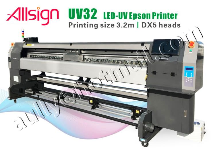 3.2M LED UV Epson Printer with Epson DX5 Roll UV Printer