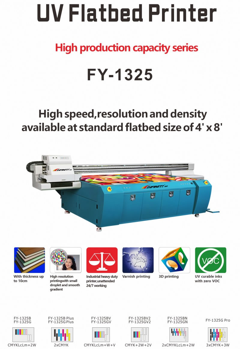 Infiniti/Challenger FY-1325G UV Flatbed Printer