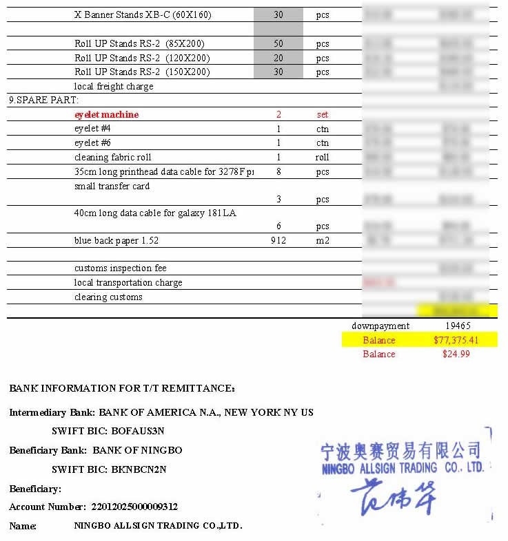 Bulk order AS130617GE to Georgia