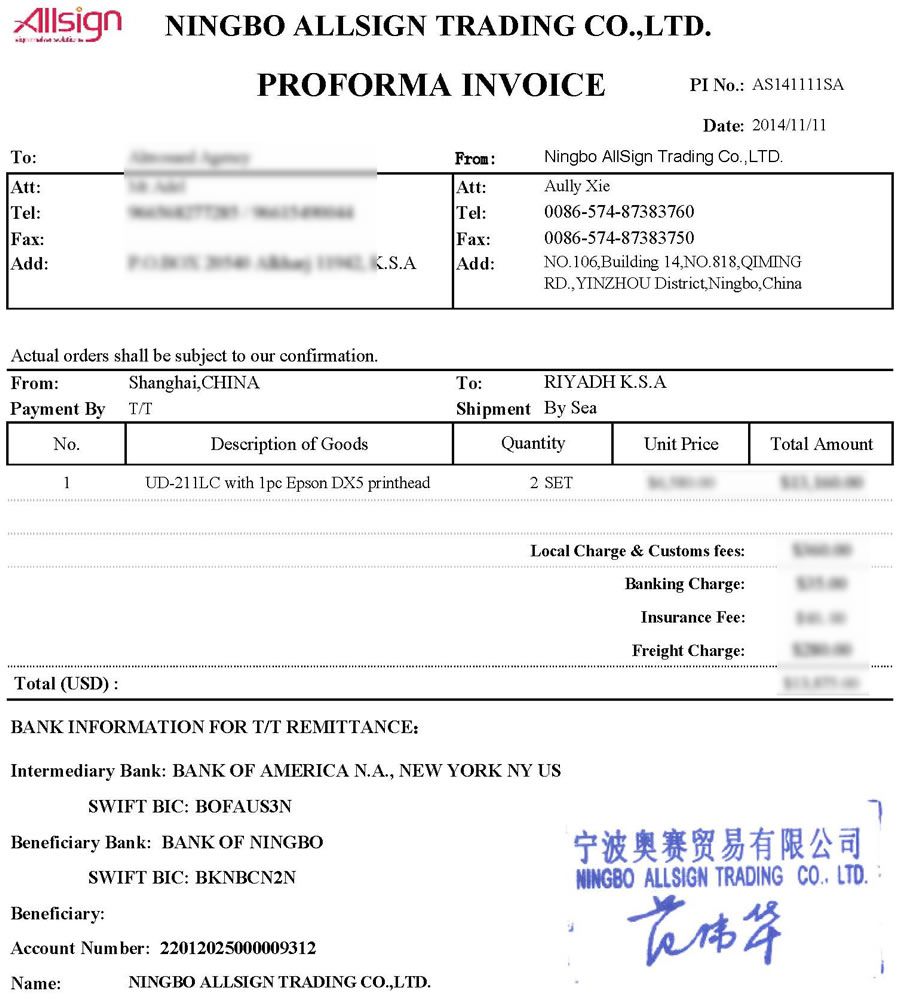 AS141111SA (2 SETS of Galaxy UD-211LC) to Saudi Arabia