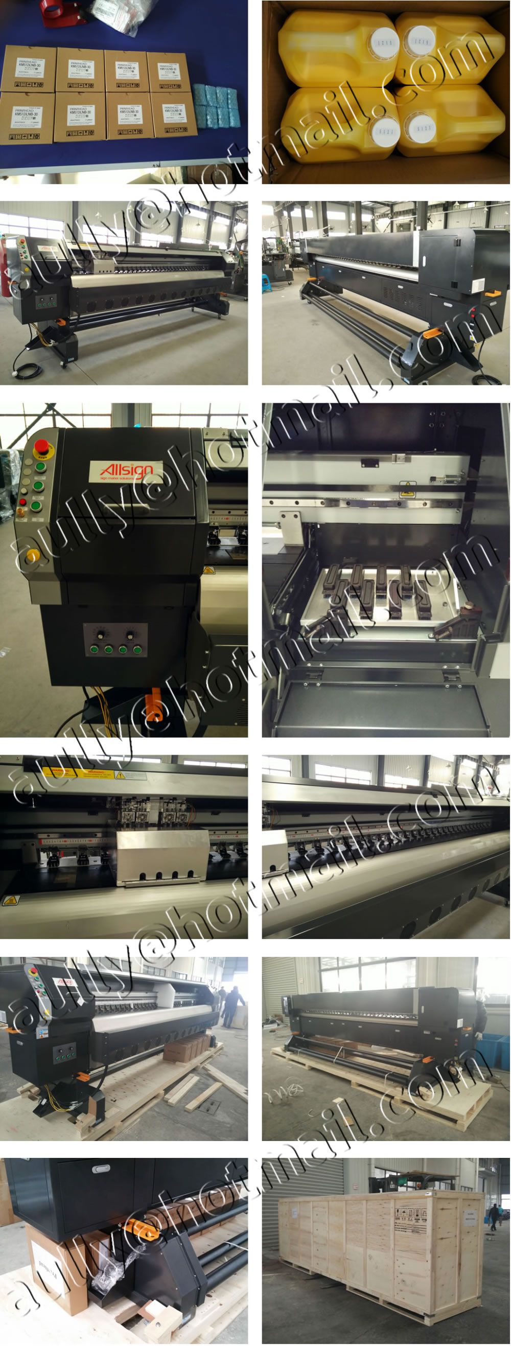 AS160109MX (Konica Printer CK512i with 8pcs KM512i head/KM512i Solvent Inks) to Mexico