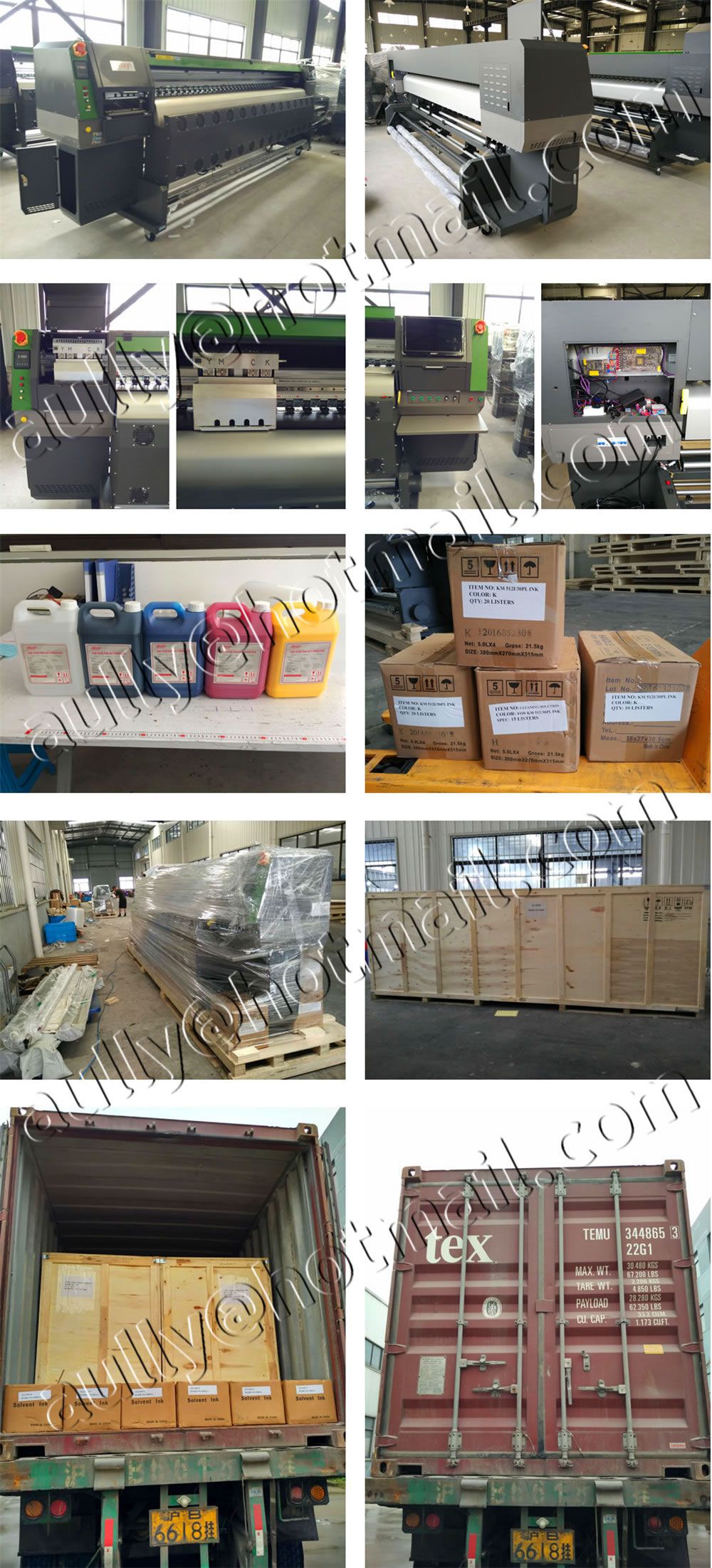 AS160525MX (2 Sets SK512i Printer/KM512i/30PL Solvent Inks/Printer Parts) to Mexico