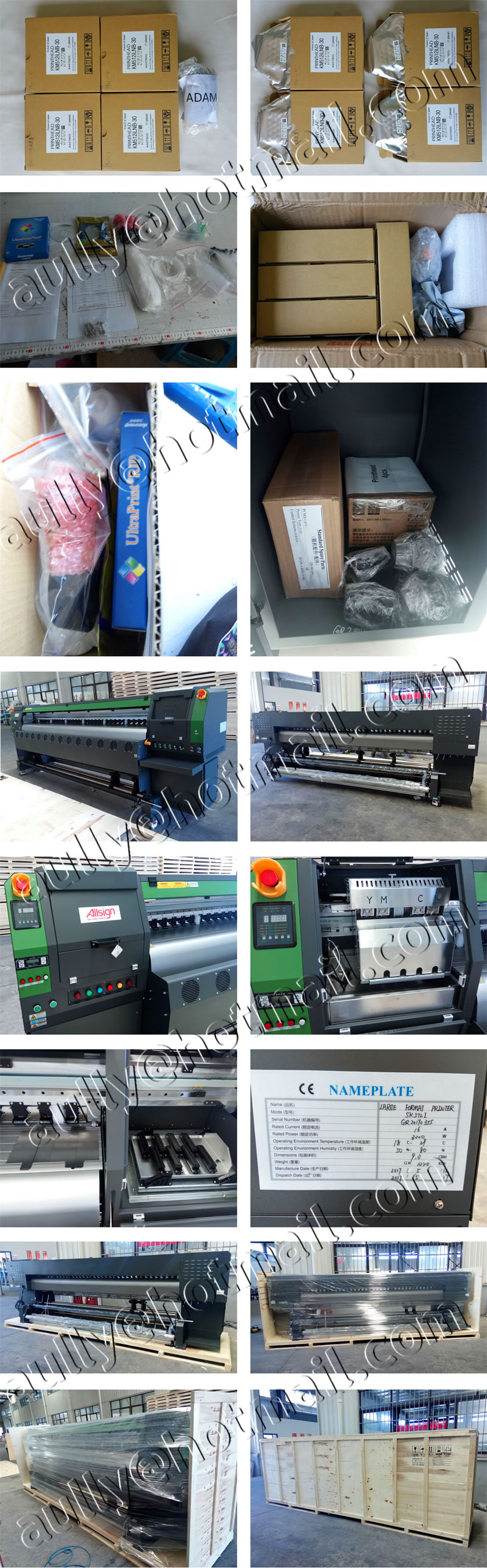 AS170421RU (SK512i Konica Printer with 4PCS KM512i 30pl Printheads) to Poland