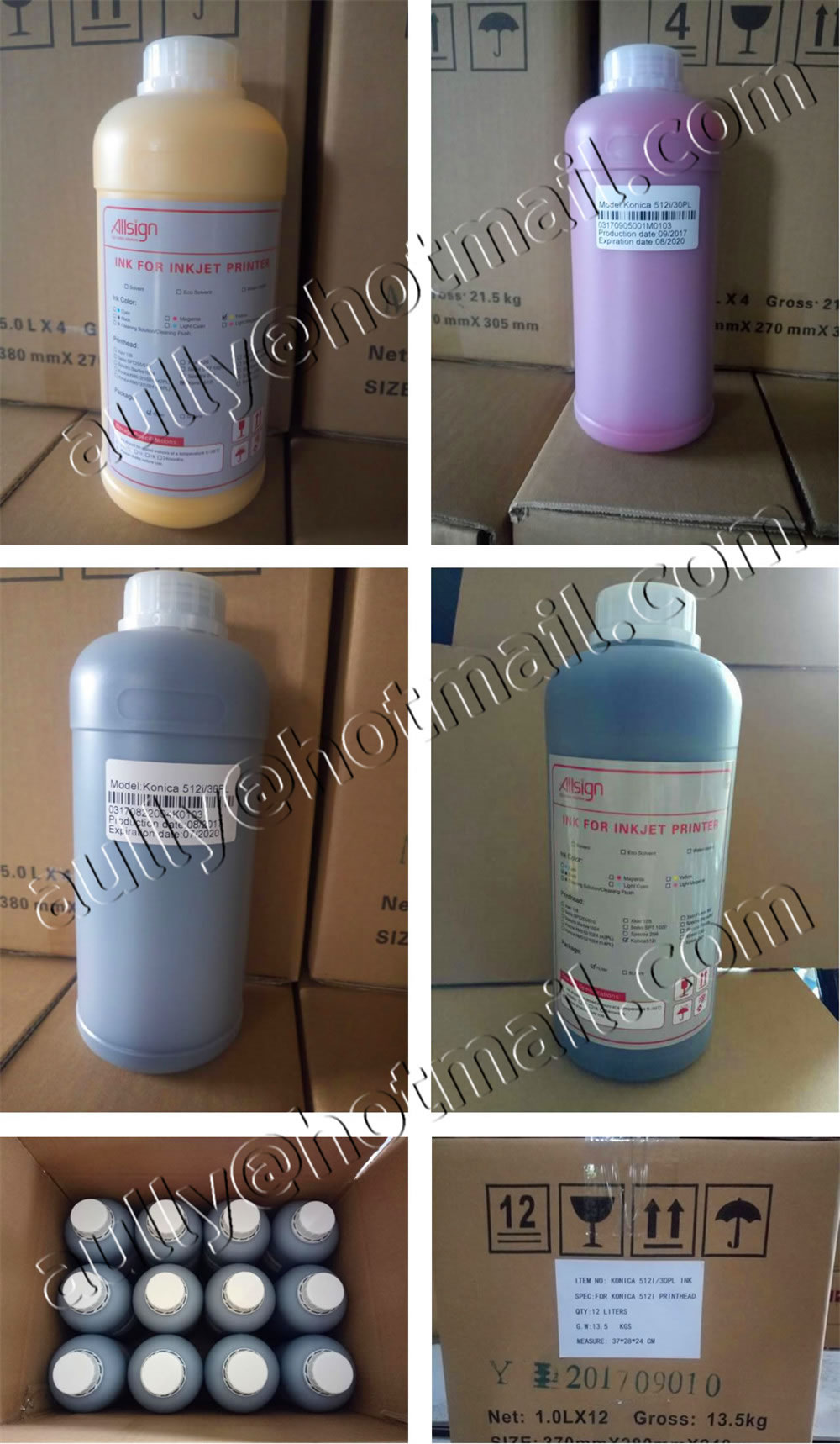AS170828PH (100Liters Konica KM512i Solvent Inks) to Philippines