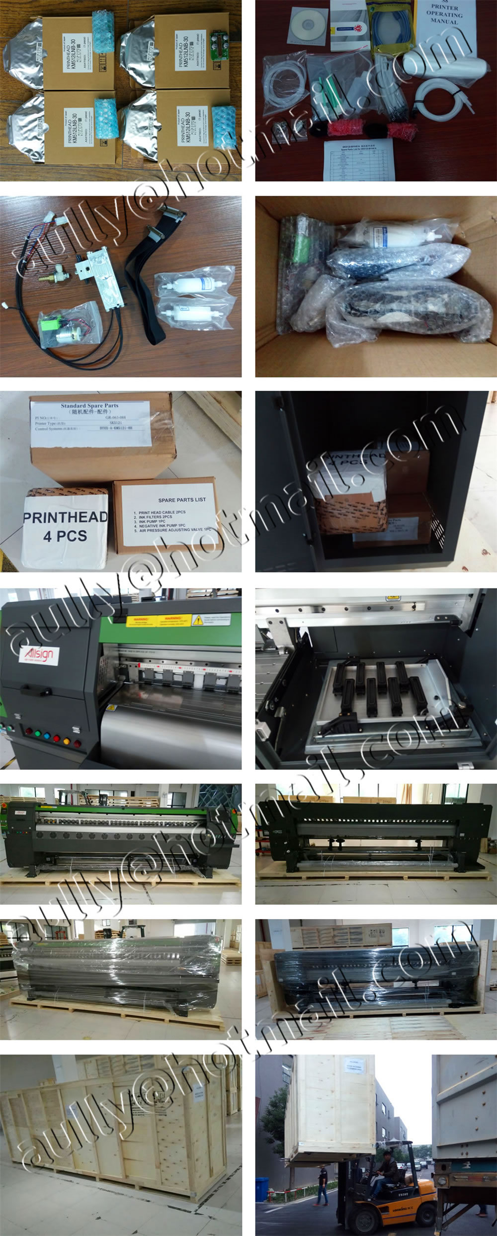 AS170919DM (Konica 512i Printer SK512i with 4pcs Konica 512i/30pl printheads & Printer Parts) to Republica Dominicana