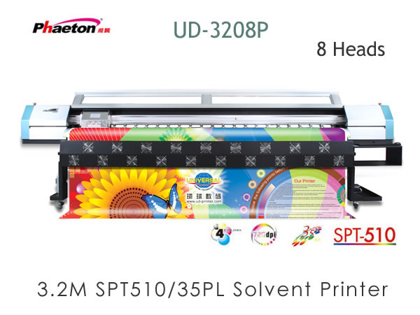 Phaeton UD-3208P 3.2/10ft Large Format Outdoor Solvent Printer